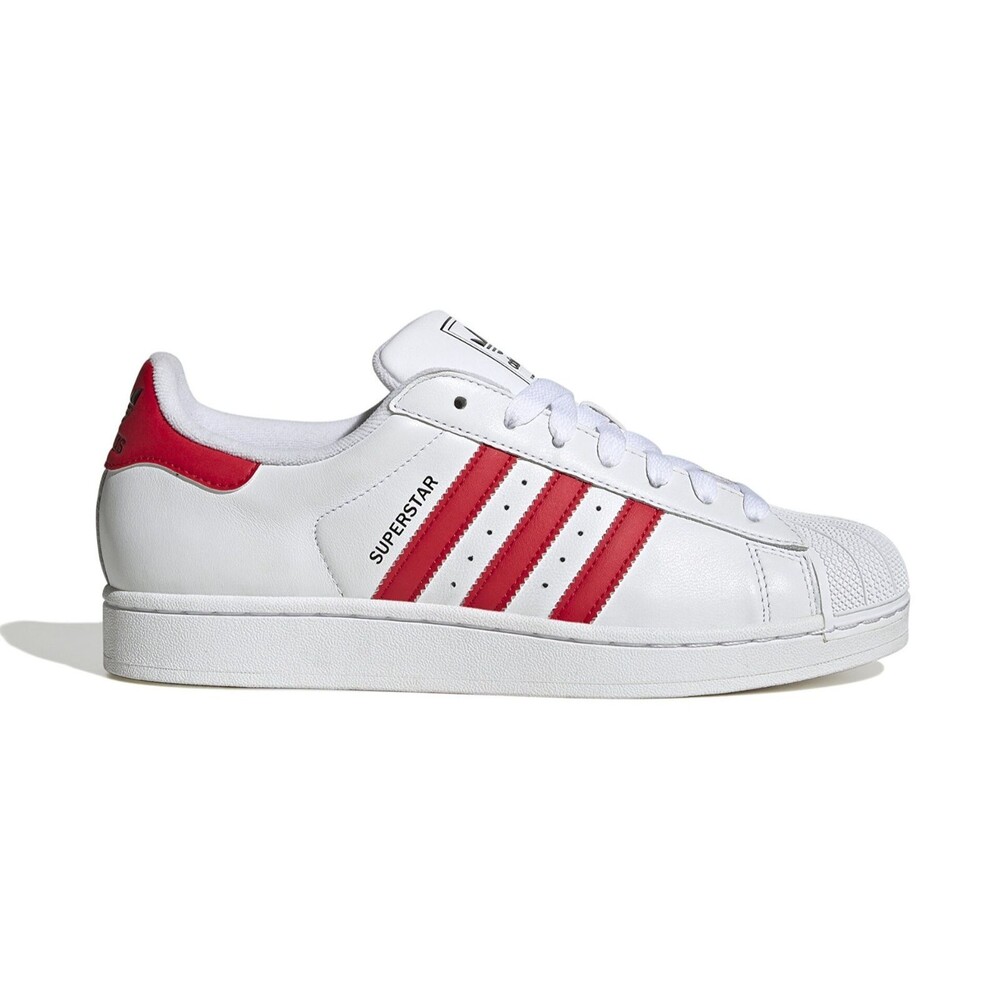 adidas Originals Superstar 2 – Unisex Casual Shoes Cloud White Red JQ4728 NEW